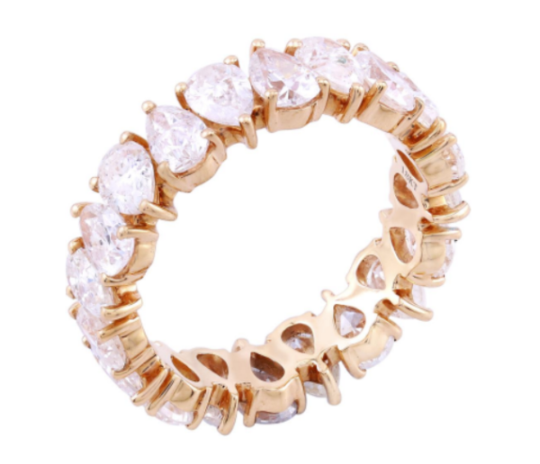 Eternity 4.89 Diamond Ring In 18K Gold